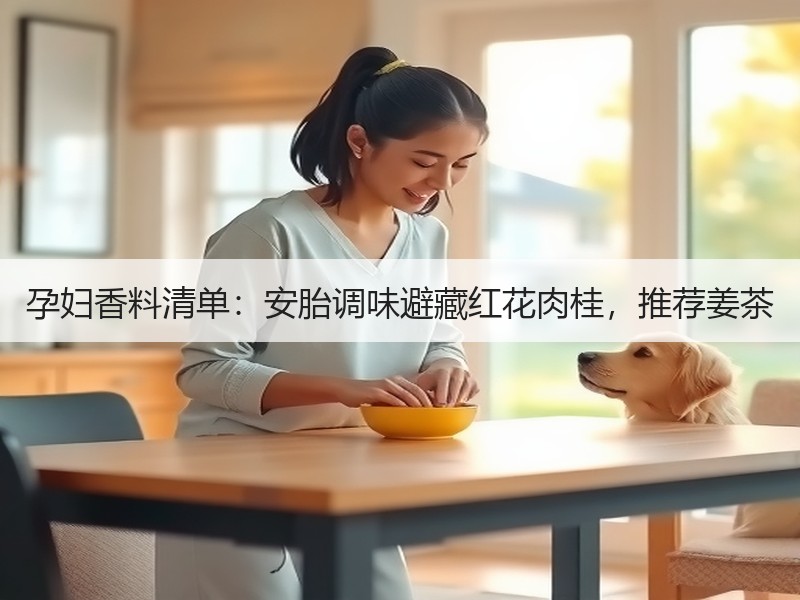 孕妇香料清单：安胎调味避藏红花肉桂，推荐姜茶