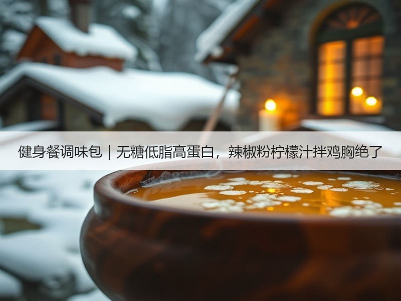 健身餐调味包｜无糖低脂高蛋白，辣椒粉柠檬汁拌鸡胸绝了