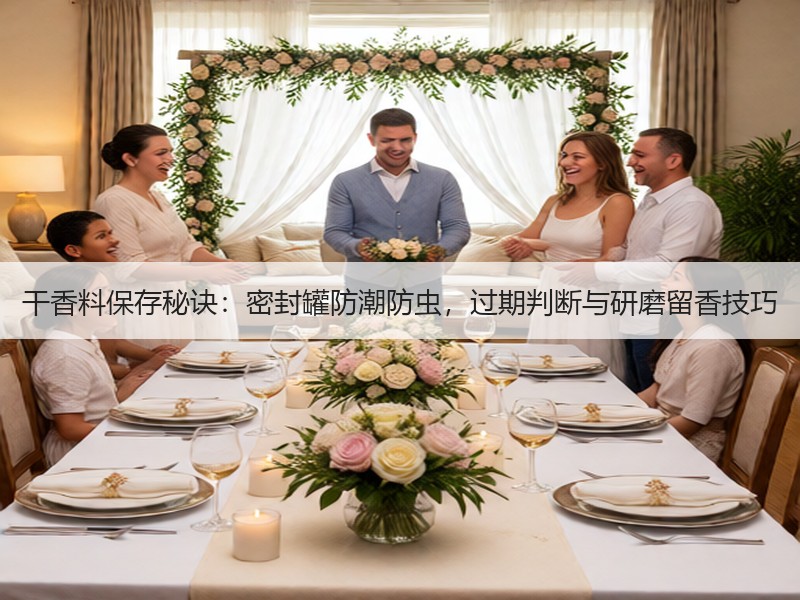 干香料保存秘诀：密封罐防潮防虫，过期判断与研磨留香技巧