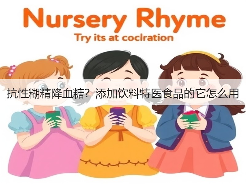抗性糊精降血糖？添加饮料特医食品的它怎么用