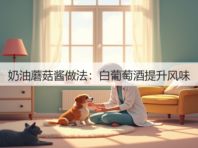 奶油蘑菇酱做法：白葡萄酒提升风味