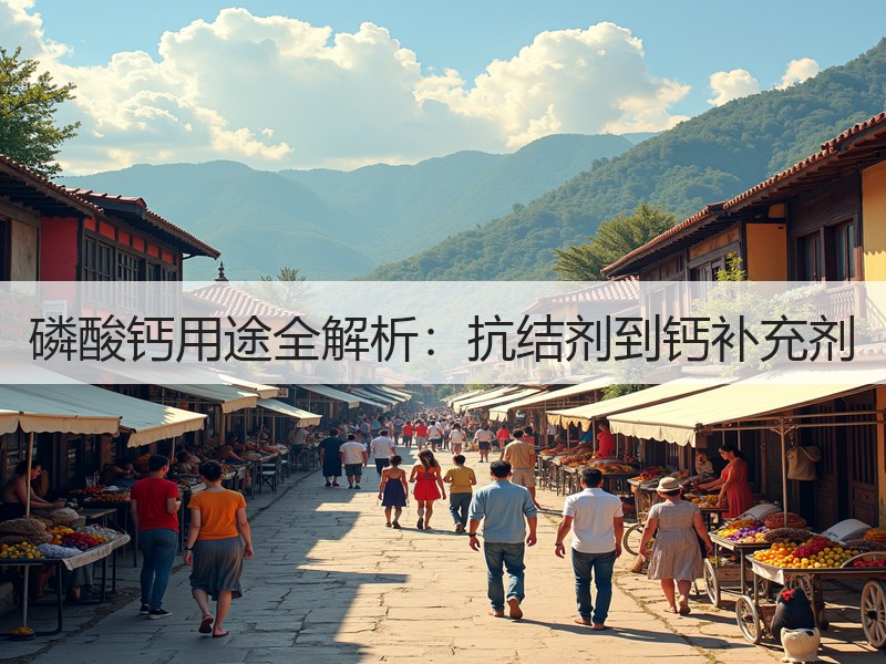 磷酸钙用途全解析：抗结剂到钙补充剂
