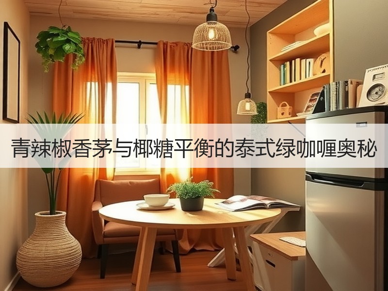 青辣椒香茅与椰糖平衡的泰式绿咖喱奥秘