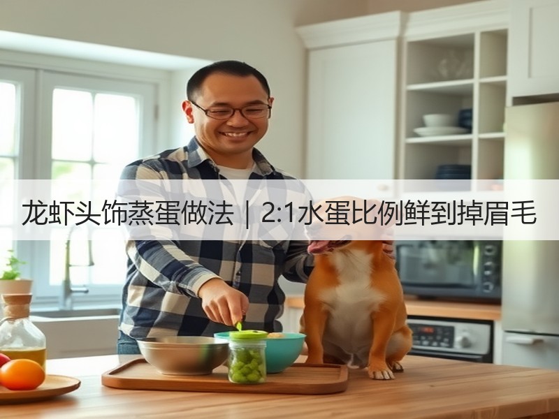 龙虾头饰蒸蛋做法｜2:1水蛋比例鲜到掉眉