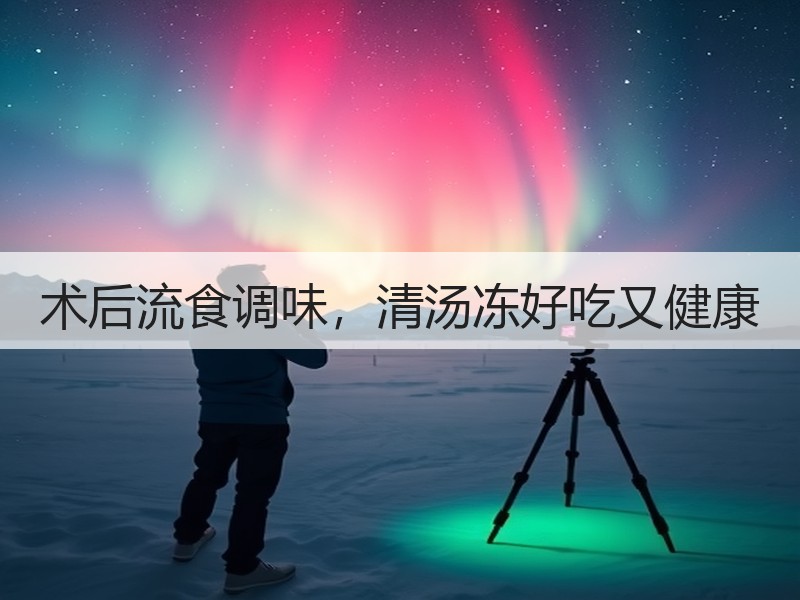 术后流食调味，清汤冻好吃又健康