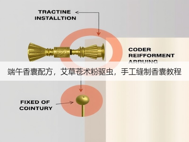 端午香囊配方，艾草苍术粉驱虫，手工缝制香囊教程