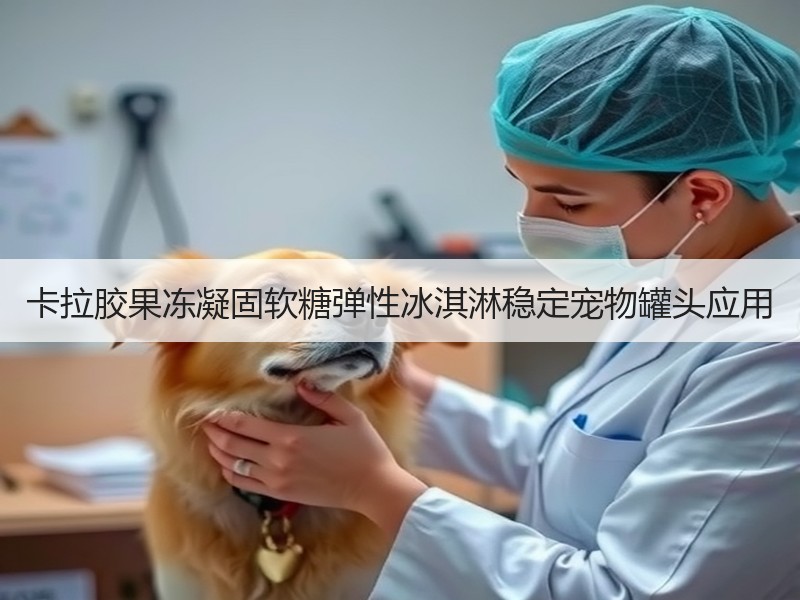 卡拉胶果冻凝固软糖弹性冰淇淋稳定宠物罐头应用