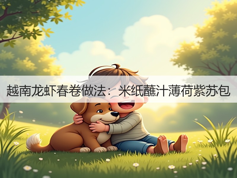 越南龙虾春卷做法：米纸蘸汁薄荷紫苏包