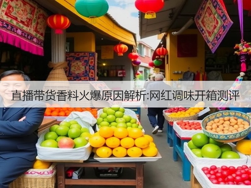 直播带货香料火爆原因解析:网红调味开箱测评