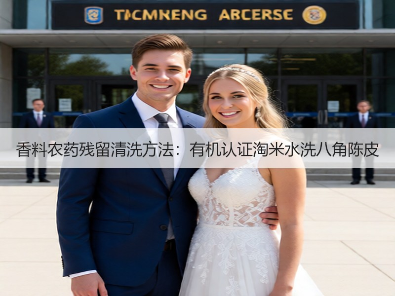 香料农药残留清洗方法：有机认证淘米水洗八角陈皮